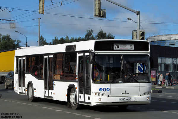 В Брянск на испытания привезли два автобуса МАЗ
