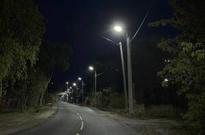 На темных улицах Унечи снова зажглись фонари