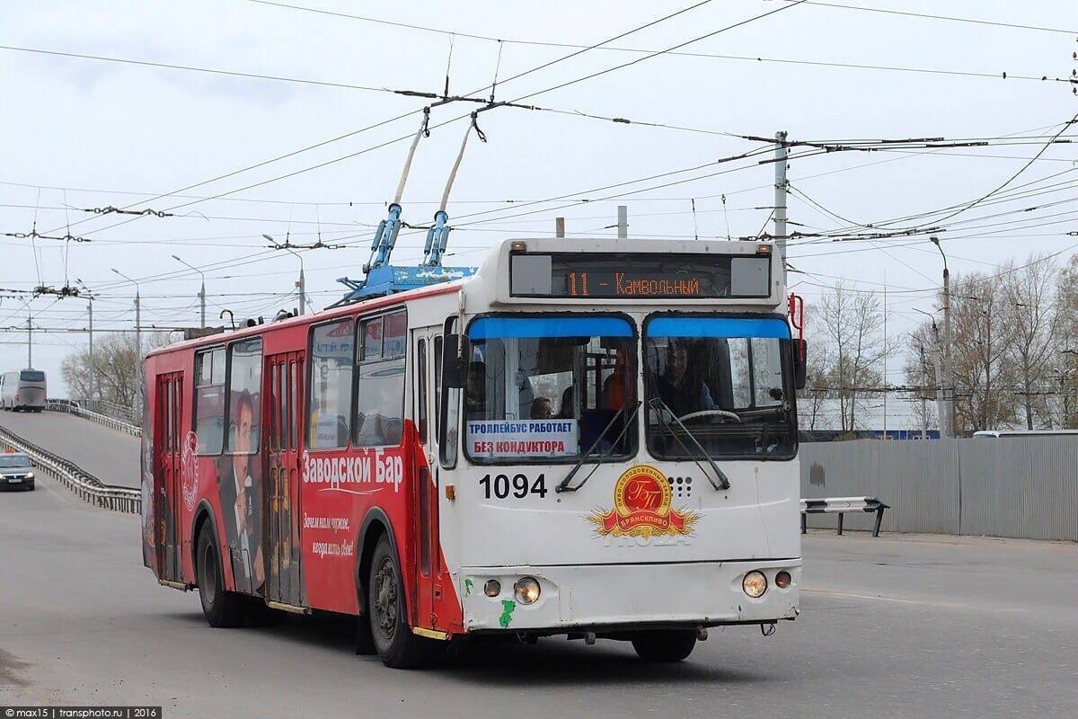 В Брянске в выходные из-за ремонта подстанций прекратят работу троллейбусы  №1, 9, 11