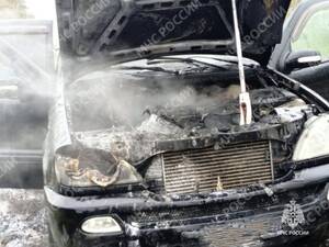 В Комаричах сгорел легковой автомобиль