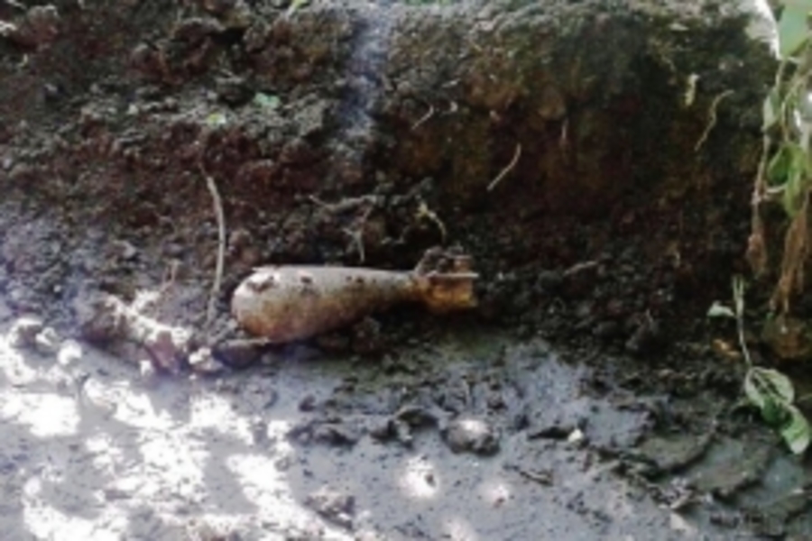 В Брянской области нашли мину и артиллерийский снаряд