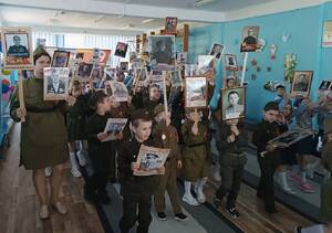 В Клинцах в детсаду «Родничок» прошли военный парад и Бессмертный полк