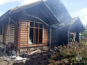 В Клинцах средь бела дня сгорел частный дом