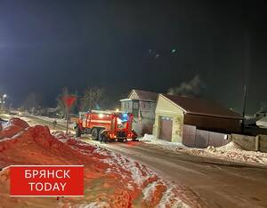В Навле в районе ДЭУ загорелась баня