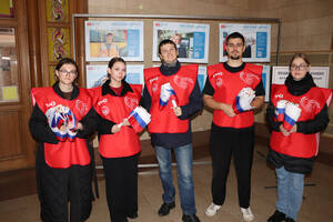 В День народного единства железнодорожники провели акцию на вокзале Брянск-Орловский