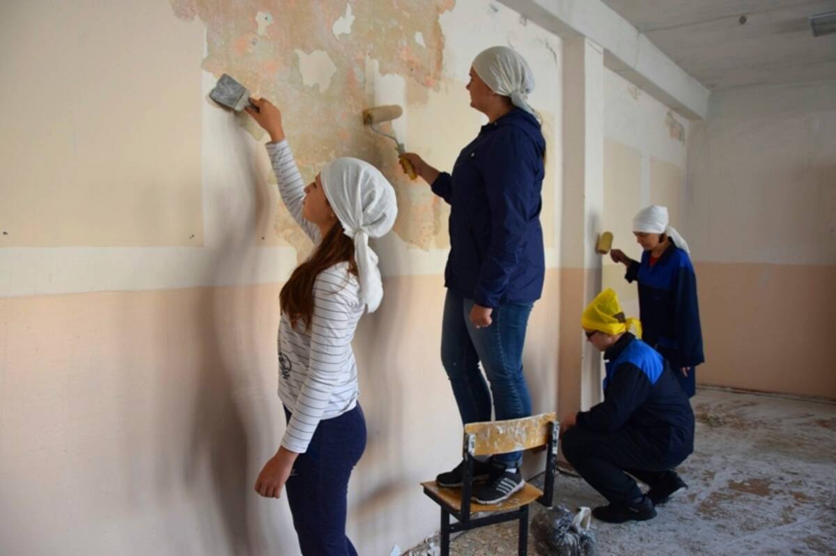 В Клетнянском районе Брянщины продолжался ремонт образовательных учреждений