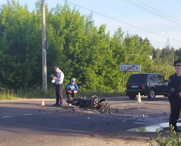В брянском посёлке Ковшовка мотоциклист попал в ДТП
