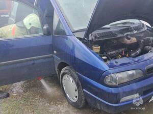 В Фокино внезапно загорелся легковой автомобиль