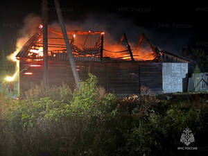 В Трубчевске произошел пожар в жилом доме