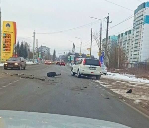 Появилось видео с места аварии на Литейной в Брянске