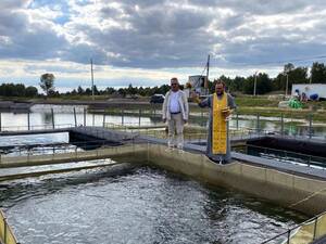 В Навлинском районе освятили рыбное хозяйство