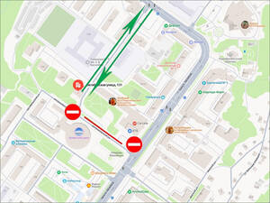 Двустороннее движение временно откроют на Октябрьской в Брянске