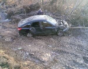 Иномарка разбилась возле Новой Москвы в Брянской области