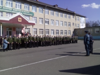 В Стародубе эвакуировали казачий кадетский корпус