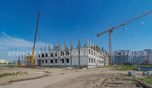 Новая школа строится на территории бывшего аэропорта в Брянске