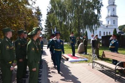 В Почепе открыли памятный знак в честь 100-летия войск РХБЗ