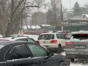 Брянск сковали километровые пробки