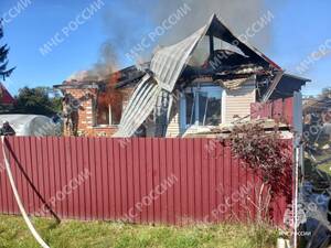В Дубровке на пожаре погиб мужчина