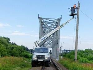 Железнодорожники перенесли 10 км линии электроснабжения на участке Почеп – Немолодва Брянской области с земель Гослесфонда в полосу отвода