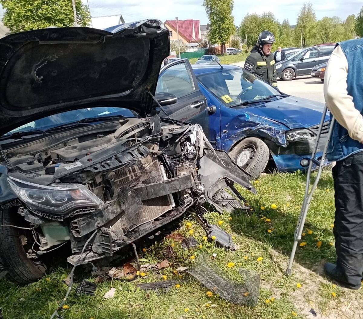 В Дятькове на улице Дмитрия Ульянова произошло серьезное ДТП