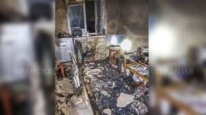 В Бежице ночью сгорела квартира