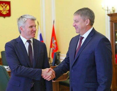 Брянский губернатор встретился с министром спорта России