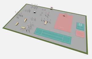 В Трубчевском районе в 2025 году благоустроили спортивную площадку
