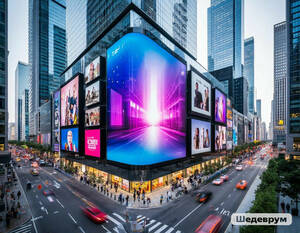 Светодиодные экраны и медиафасады: использование и выбор
