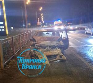 Жесткая авария произошла сегодня вечером под Брянском