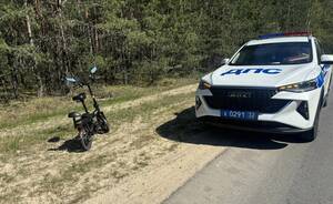 В Брянской области задержали пьяного лихача на СИМ