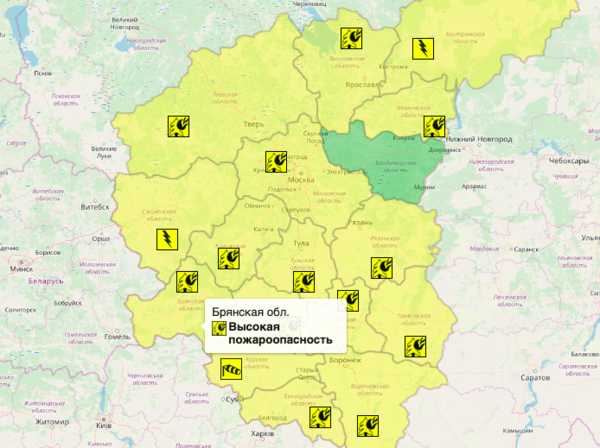 В Брянской области из-за жары продлили «жёлтый» уровень опасности