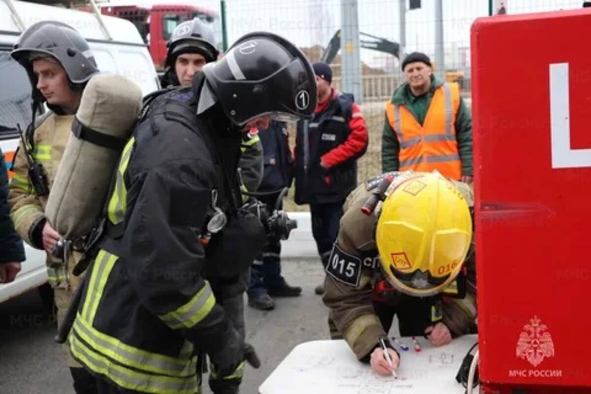 В Дворце единоборств в Брянске прошли учения по ликвидации пожаров