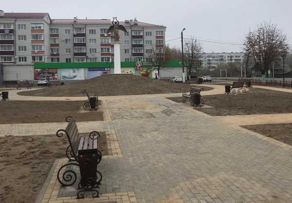 В Новозыбкове завершается реконструкция «Ангела мира»