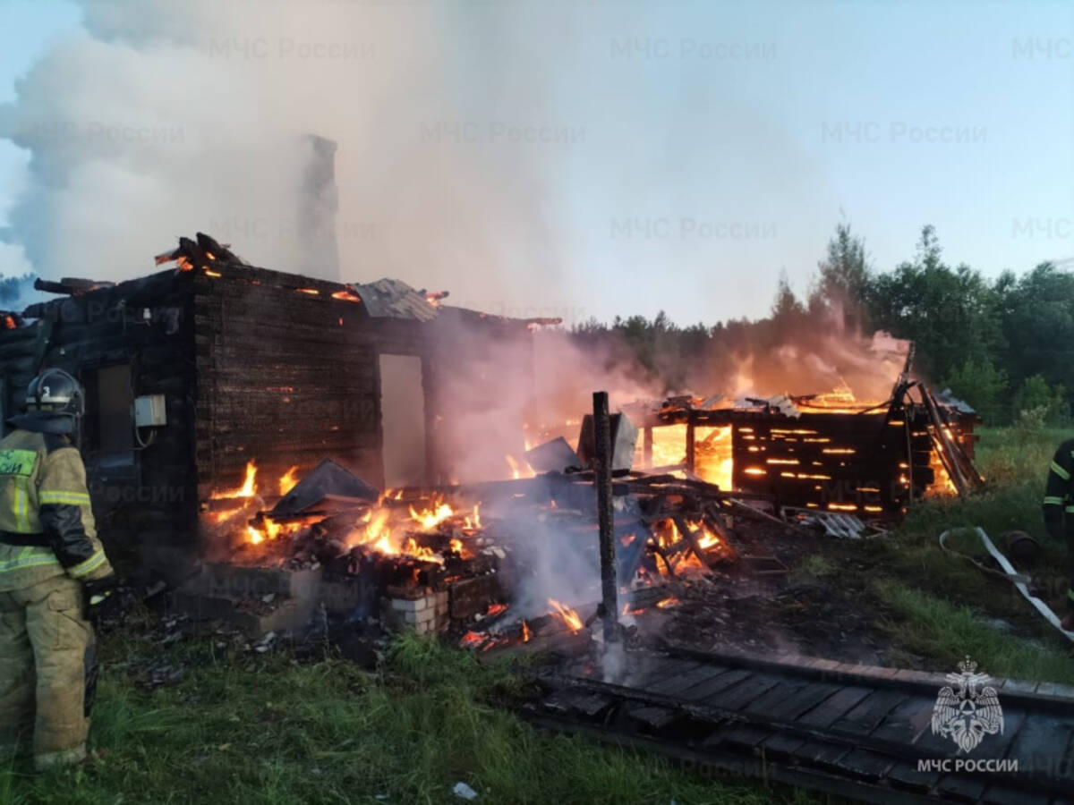 Под Выгоничами в крупном пожаре погиб 52-летний мужчина