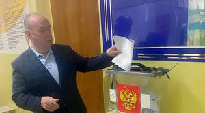 Атаман Брянского казачества принял участие в голосовании