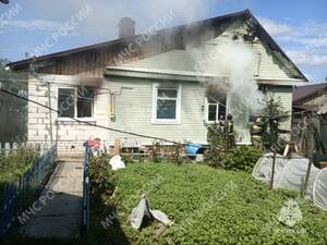 Днём в Клинцах горел жилой дом