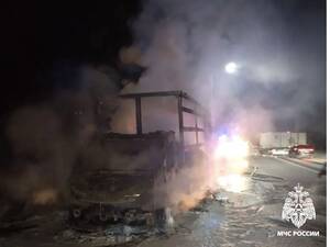 Ночью на Московском проспекте в Брянске загорелся автомобиль