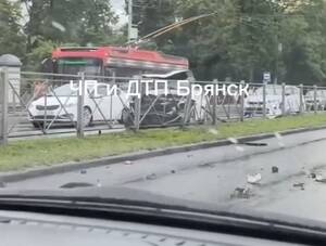 Момент жуткого ДТП на проспекте Московском в Брянске попал на видео