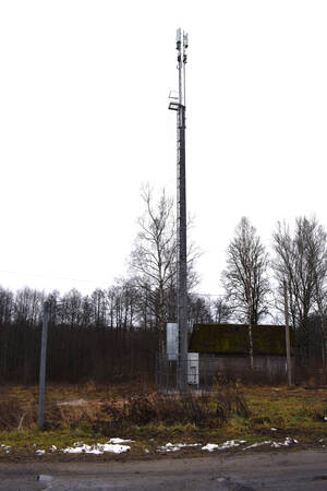 В деревне Павлинки Клетнянского района установили современную вышку сотовой связи