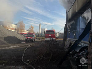 В Брянске сгорел автосервис и две машины