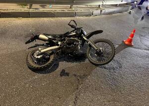 За рулём мотоцикла, устроившего ночное ДТП, был 15-летний водитель