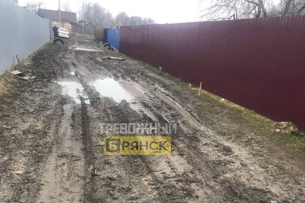 Под Брянском просят сделать дорогу в посёлке Ивановка