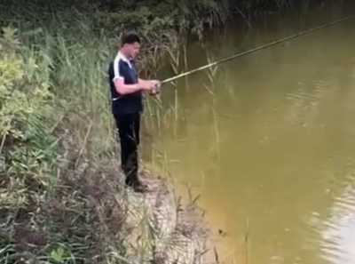 Глава Брянска Хлиманков выходной провел на рыбалке
