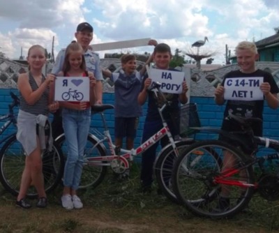 В Навле прошла акция для юных велосипедистов