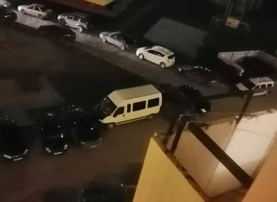 В Брянске сняли на фото мастера парковки во дворе дома