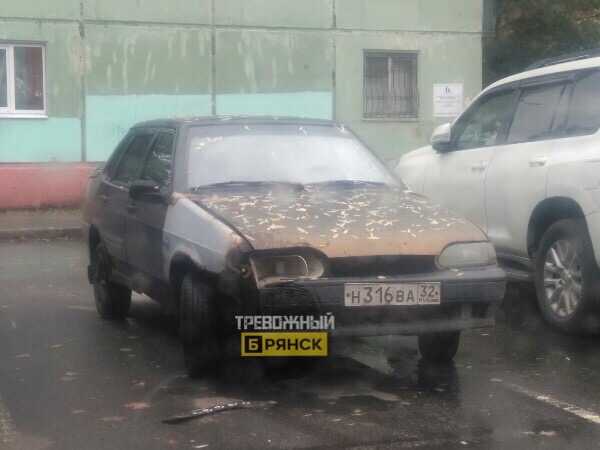 В Брянске на стоянке сфотографировали «машину смерти»