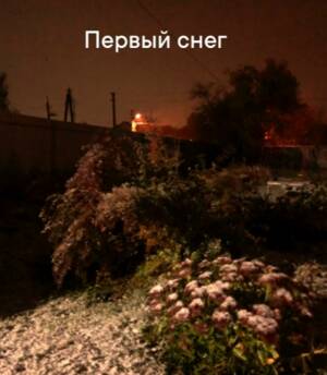 В соседних с Брянской областях выпал снег