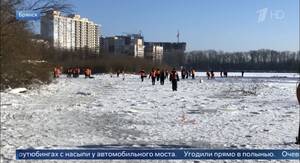 Первый канал рассказал о масштабной поисковой операции на Десне в Брянске