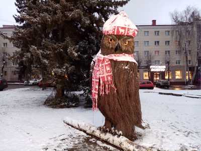 Брянск засыпало мокрым снегом