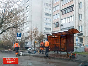 Новые остановки установили на улице Менжинского в Брянске